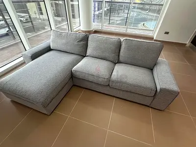 Ikea kivik L shape sofa Gray Excellent Condition