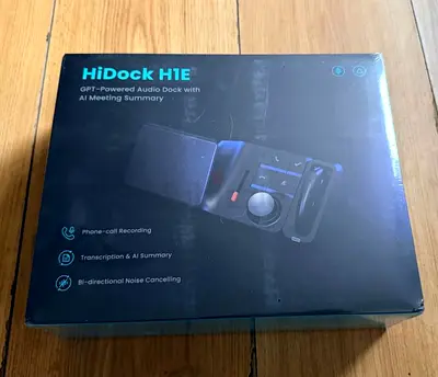 HiDock H1e - AI-Powered 8-in-1 Docking Station with Call Recording