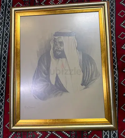 رسمه الشيخ زايد بن سلطان آل نهيان الله يرحمه