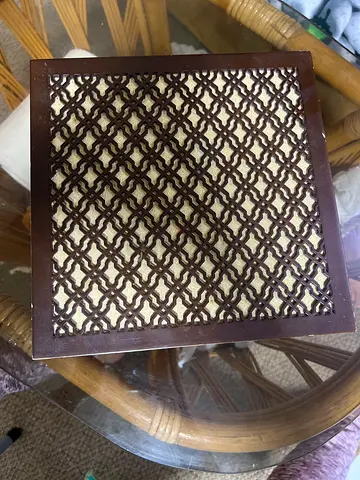 Decorative Wooden Lattice Panel - Square Accent