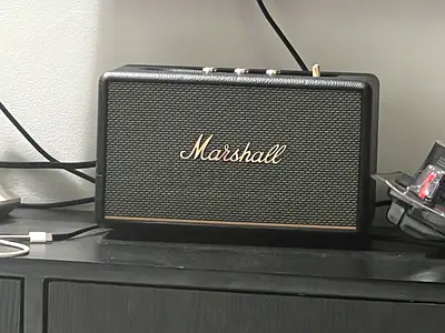 Marshall ACTION 3 Bluetooth Speaker - Compact Home Speaker (Black)