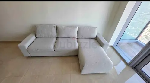 L-shaped 3-seater sofa with chaise (good condition)