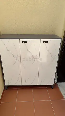 3-Door  metal Marble paint Finish shoes Cabinet -water proof
