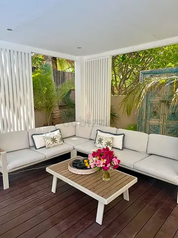 Premium Outdoor L-Shaped Sofa + Coffee Table