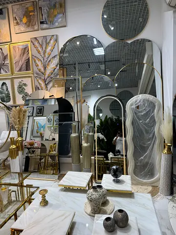 Full-Length Arched Floor Mirror without frame - 1 Piece
