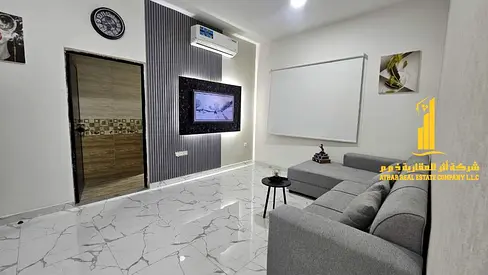 Luxury apartment, first occupancy, one bedroom, living room with balcony. Ajman, Al Rashidiya 3. available for monthly rent.