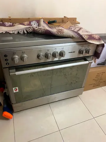 Nikai 90x60cm 5 Burner Freestanding Stainless Steel Gas Cooker with Full safety, Auto-Ignition..