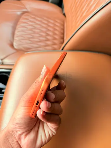 Orange Silicone Mobile Case for iPhone