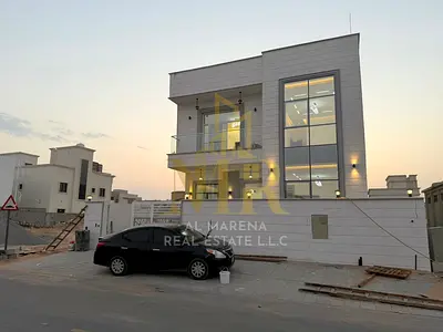 فيلا فاخرة للبيع في الزاهية – عجمان | 5 غرف نوم ماستر | مساحة 3,014 قدم | 3 واجهات حجر | تصميم فاخر وتشطيبات راقية | شامل كل شيء | بسعر 1,750,000 درهم