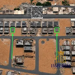 Two residential plots for villas behind Al Hamidiyah Park in Al Yasmin (AED 800,000 per plot, includ