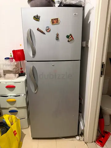 LG Silver Double-Door Refrigerator (Good Working Condition)