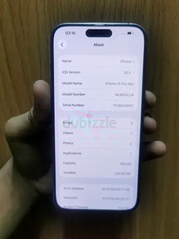 iPhone 15 Pro Max 256GB