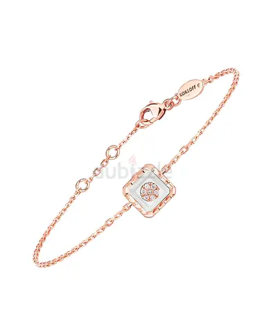 Bracelet rose gold mother of pearl Korloff Paris new box certificate