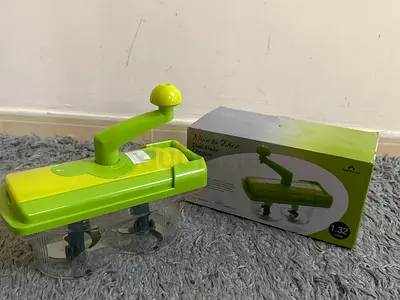 Handheld Manual Vegetable Chopper with Dual Blades DISCOUNT!