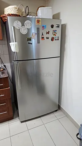 Silver Top-Freezer Refrigerator - Good Working Condition