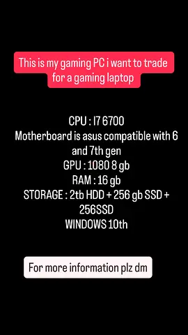 Gaming pc for a gaming laptop
