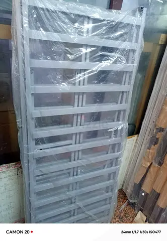 Single/Double Metal Bed Slatted Base Frame - New, Wrapped