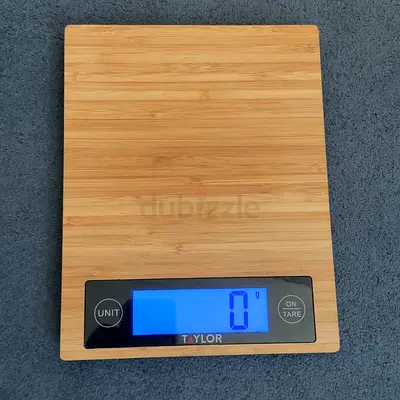 Taylor Bamboo Digital Kitchen Scale - Good Working Condition