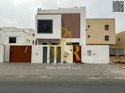Al Zahia 5 Master Bedrooms, Two Floors with Roof, Majlis, Living Room with Modern Kitchen. Price includes air conditioning, electricity, and water.