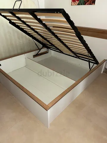 Homecentre storage bed frame with hydraulic lift ALMOST NEW