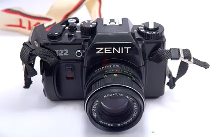 Zenit 122 35mm SLR Film Camera with Helios Lens - Used