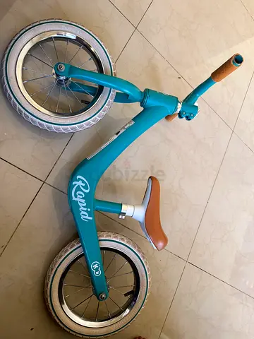 Kinderkraft Rapid Balance Bike - Light Green, No Pedals, Adjustable Seat