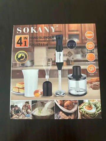 SOKANY 4-in-1 Hand Blender for Effortless Cooking