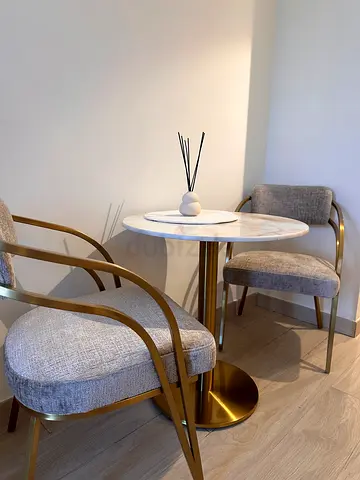 Marble Top Dining Round - 70cm