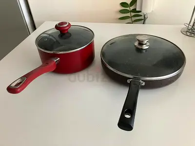 Premium Cookware Bundle, Prestige Saucepan + Jaipan Non-Stick Frying Pan, Both with Tempered Glass L