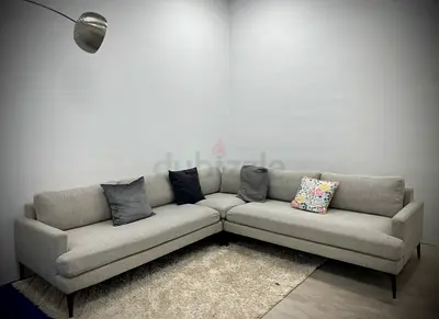 Perfect condition west elm corner sofa