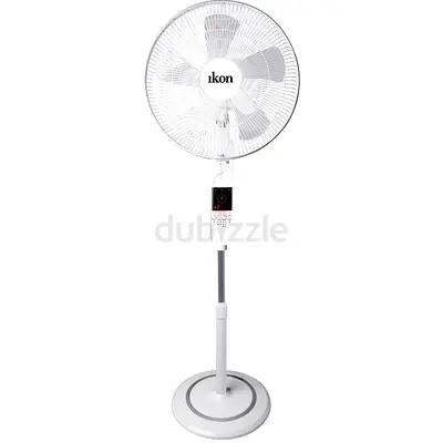 Ikon Standing Pedestal Fan - White