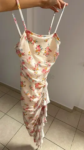 Beige Flower Dress XS BRAND NEW
