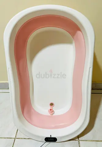 Pink Foldable Baby Bath Tub