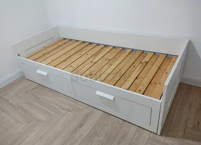 IKEA brimness daybed with 2 big storage drawers and 2 IKEA mattresses.