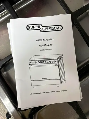 Super General Gas Cooker - 5 burner