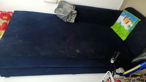 Blue sofa