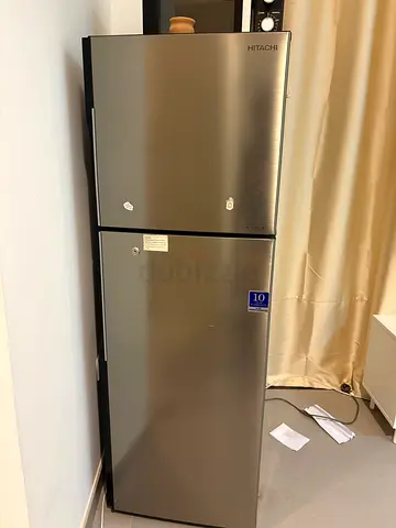 Hitachi stainless steel refrigerator - good condition