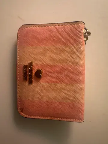Victorias Secret Pink Striped Card Holder