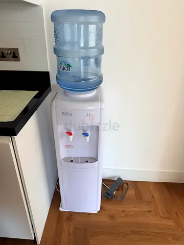 White Top-Load Water Cooler/Dispenser with 19L Bottle