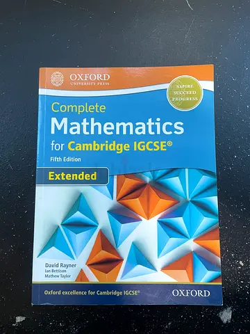 Complete Mathematics for Cambridge IGCSE (5th Edition) - Extended