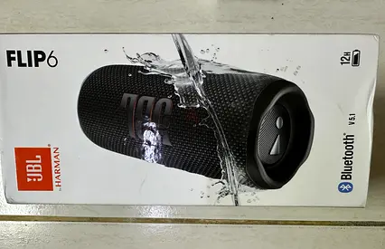 JBL Flip 6 Portable Bluetooth Speaker - Black (Like New, Sealed Box)