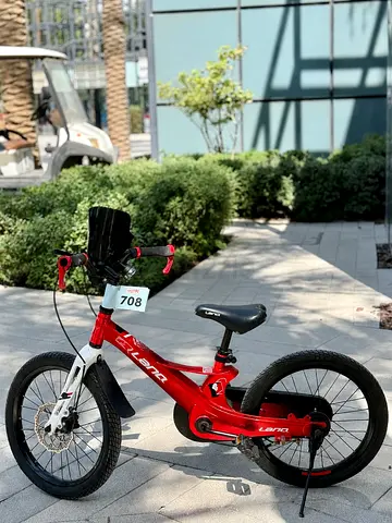 Red childrens bike - 16 inch, lightweight aluminium frame