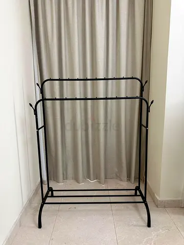 Clothing rail - black