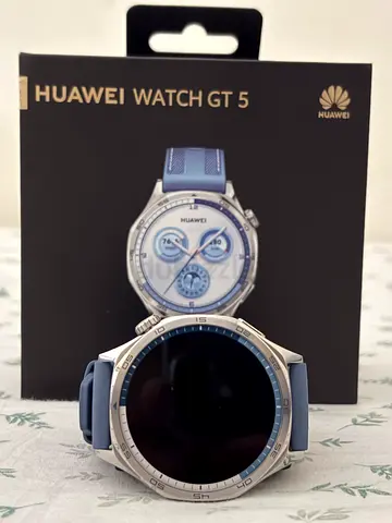 Huawei Watch GT 5 (Blue) - Good Condition, Original Box