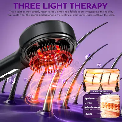 3206 - Angju Scalp Massager Brush with Oil Applicator, Cordless Electric Hair Scalp Massage with Dis