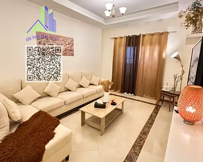 1bhk-Furnished for monthly rent - New building - Spacious - VIP furniture - Al Rawda 2 - Sheikh Ammar Street