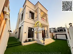 Luxury villa in a classic style for sale in Al Helio 2 – Ajman | Stone facade | High-end finishing