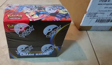 Chaos rising Pokémon booster box case fresh brand new factory sealed