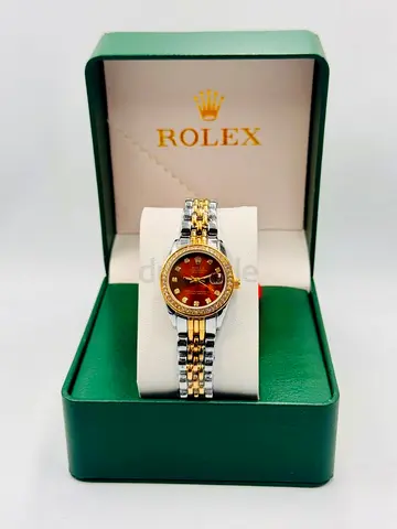 Ladies Rolex Two-Tone Diamond Dial Bracelet Watch in Box