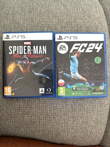 Two PS5 Games: FIFA 24 and Spider-Man Miles Morales